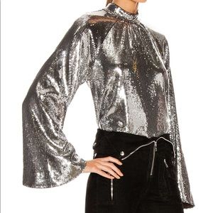 RtA brand Tennessee Sequin Top in Silver